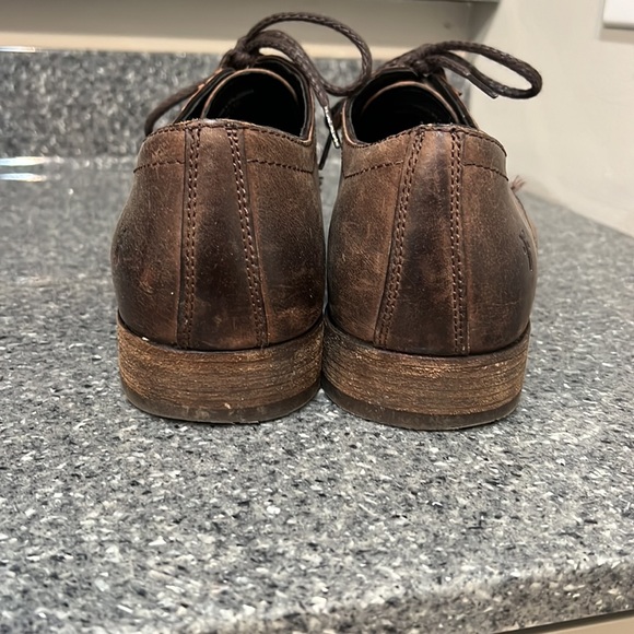 Frye distressed modern wingtip shoes. - Picture 2 of 3